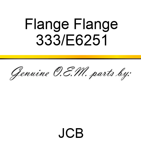 Flange Flange 333/E6251