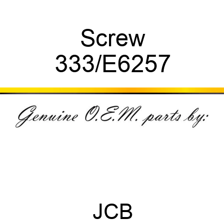 Screw 333/E6257