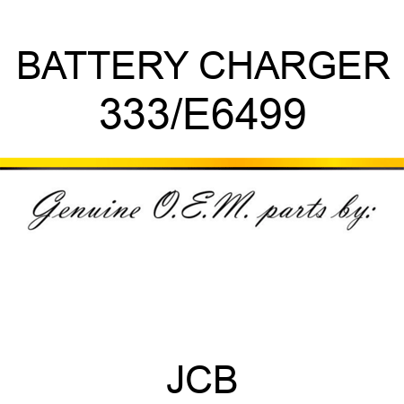 BATTERY CHARGER 333/E6499