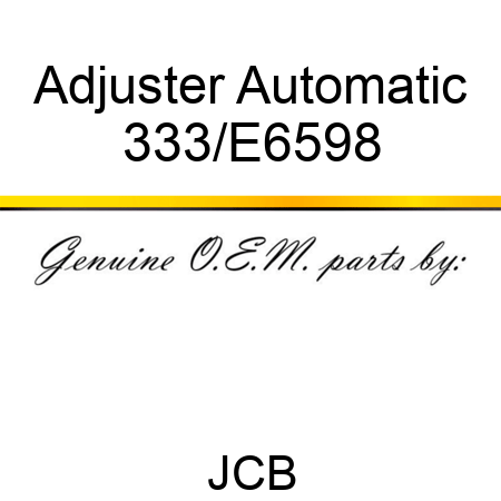 Adjuster Automatic 333/E6598