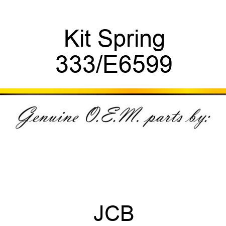 Kit Spring 333/E6599