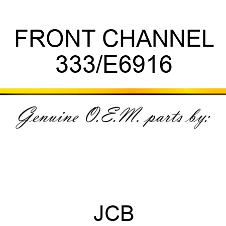 FRONT CHANNEL 333/E6916