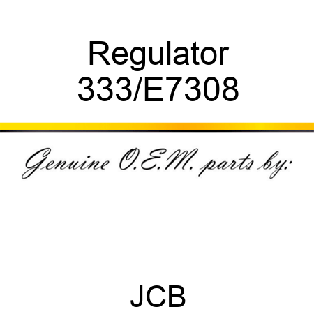 Regulator 333/E7308