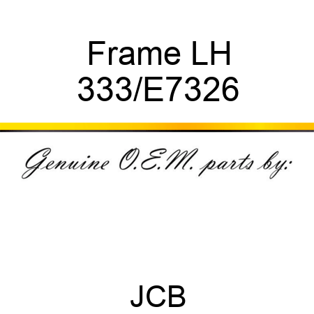 Frame LH 333/E7326