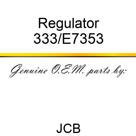 Regulator 333/E7353