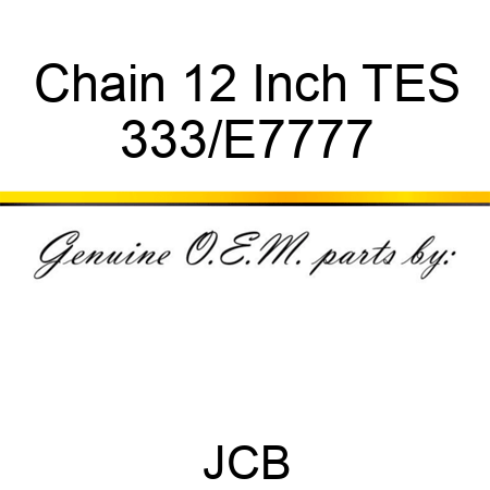 Chain 12 Inch, TES 333/E7777