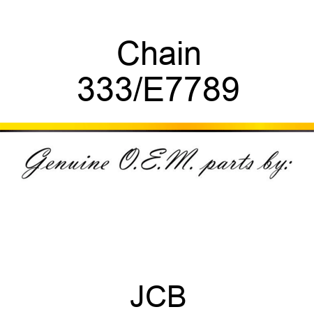 Chain 333/E7789