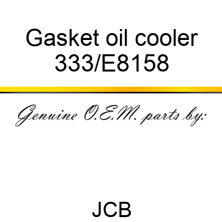 Gasket oil cooler 333/E8158