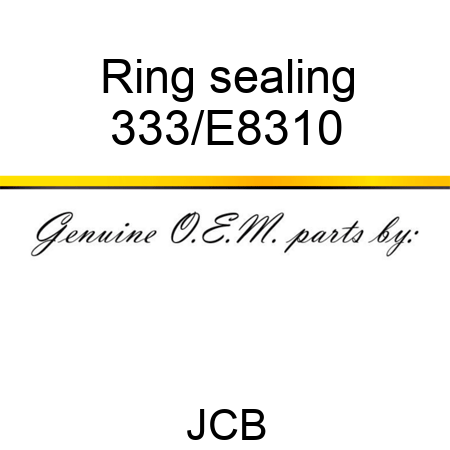 Ring sealing 333/E8310