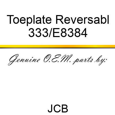 Toeplate Reversabl 333/E8384