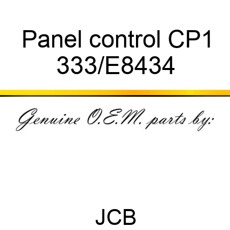 Panel control CP1 333/E8434