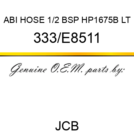 ABI HOSE 1/2 BSP HP1675B LT 333/E8511