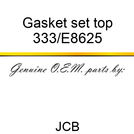 Gasket set top 333/E8625