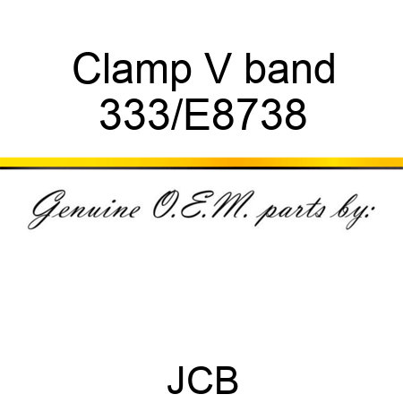 Clamp V band 333/E8738