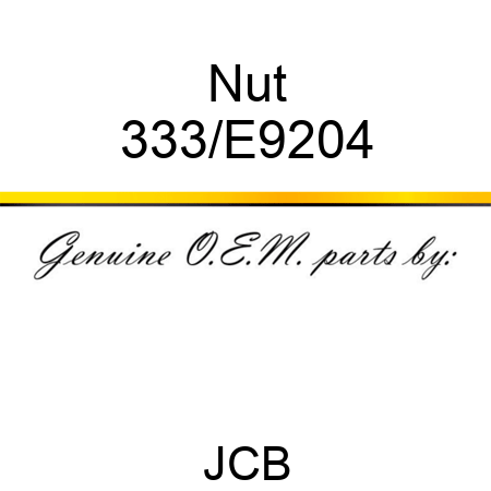 Nut 333/E9204