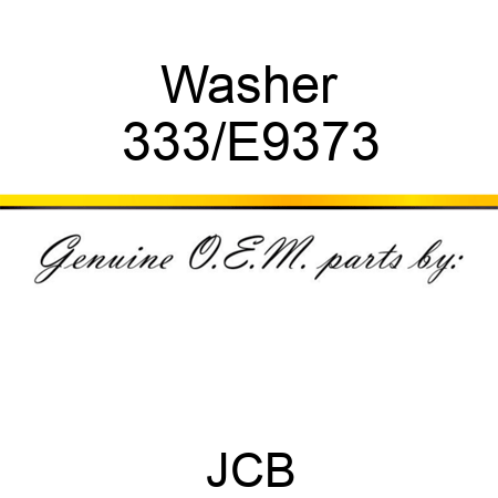 Washer 333/E9373