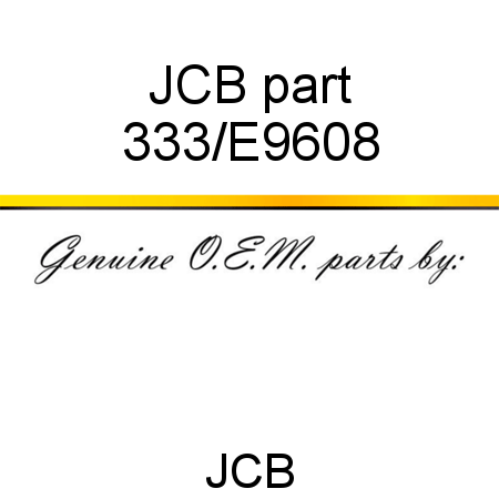 JCB part 333/E9608