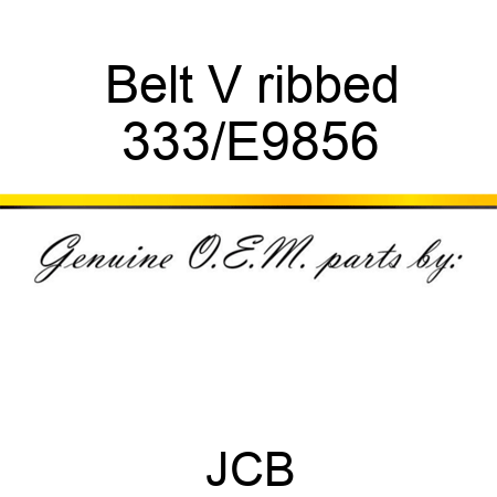 Belt V ribbed 333/E9856