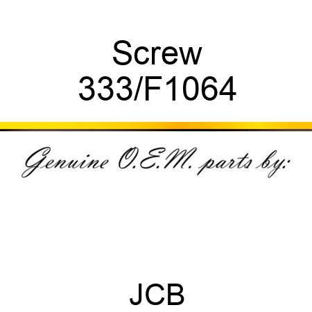 Screw 333/F1064