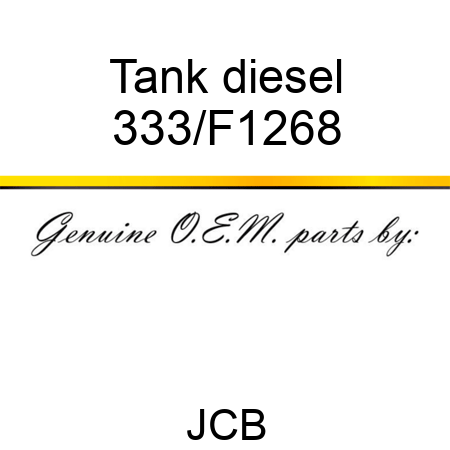 Tank diesel 333/F1268