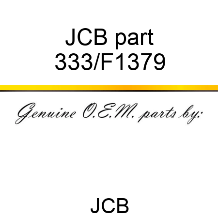 JCB part 333/F1379