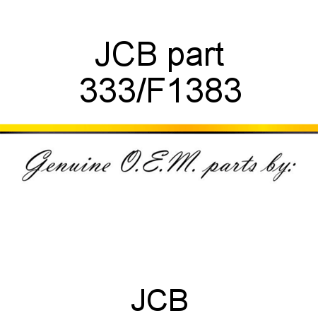 JCB part 333/F1383