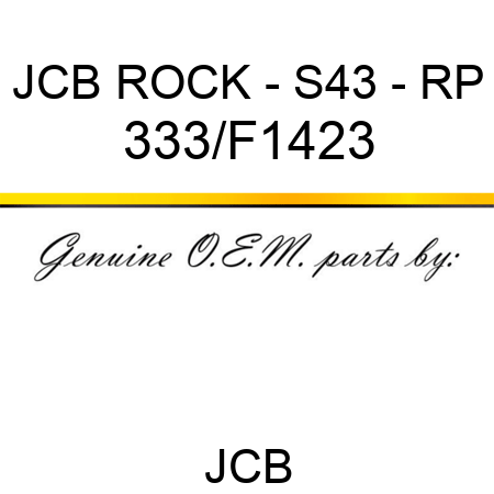 JCB ROCK - S43 - RP 333/F1423