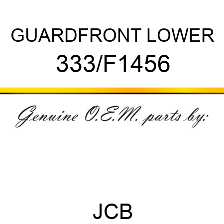 GUARD,FRONT LOWER 333/F1456