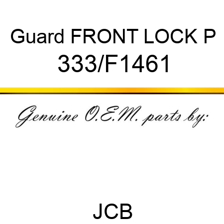 Guard FRONT LOCK P 333/F1461