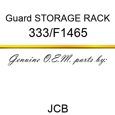 Guard STORAGE RACK 333/F1465