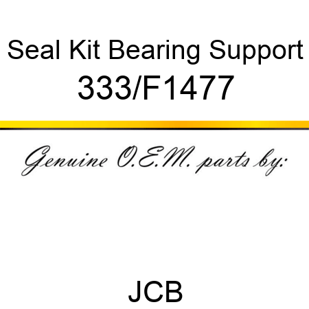 Seal Kit Bearing Support 333/F1477