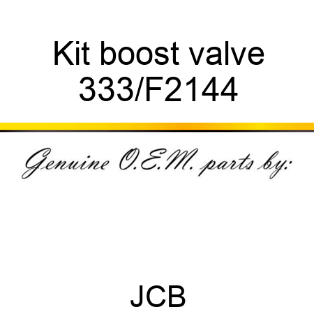 Kit boost valve 333/F2144