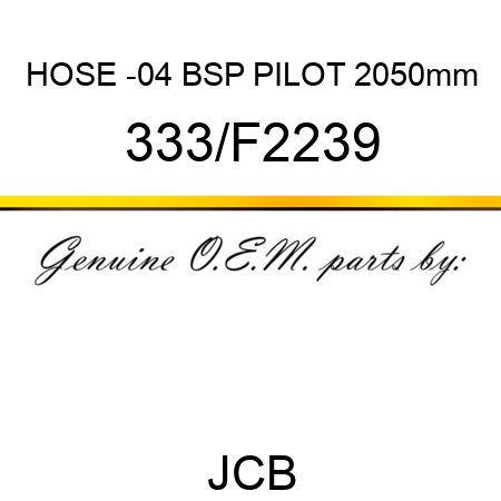 HOSE -04 BSP PILOT 2050mm 333/F2239