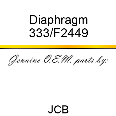 Diaphragm 333/F2449