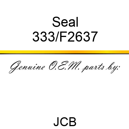 Seal 333/F2637