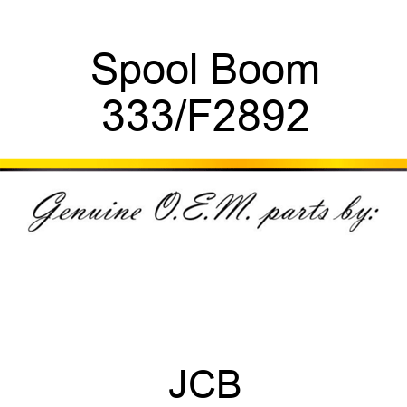 Spool Boom 333/F2892