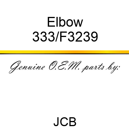 Elbow 333/F3239