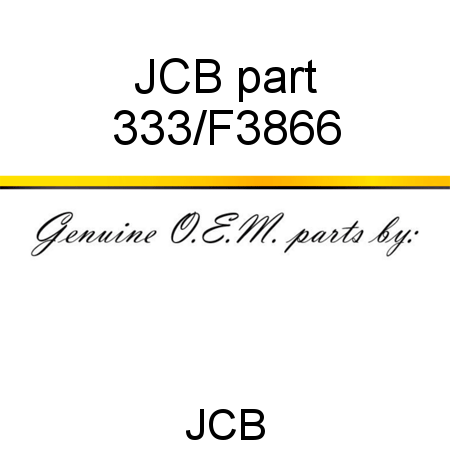 JCB part 333/F3866
