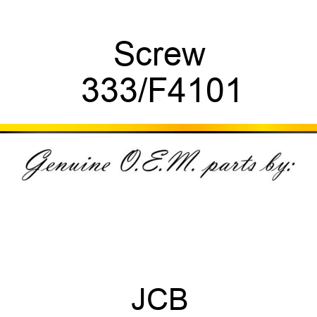 Screw 333/F4101