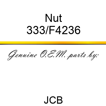 Nut 333/F4236
