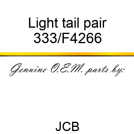 Light tail pair 333/F4266
