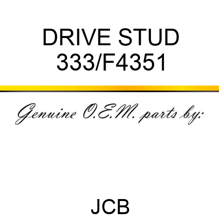 DRIVE STUD 333/F4351