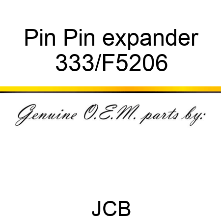 Pin Pin expander 333/F5206