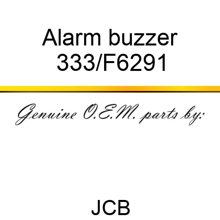 Alarm buzzer 333/F6291