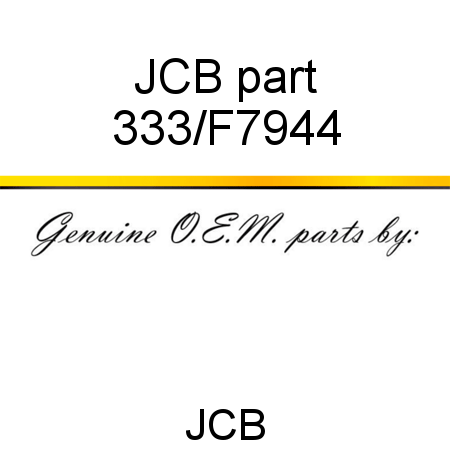 JCB part 333/F7944