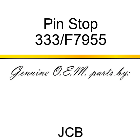 Pin Stop 333/F7955