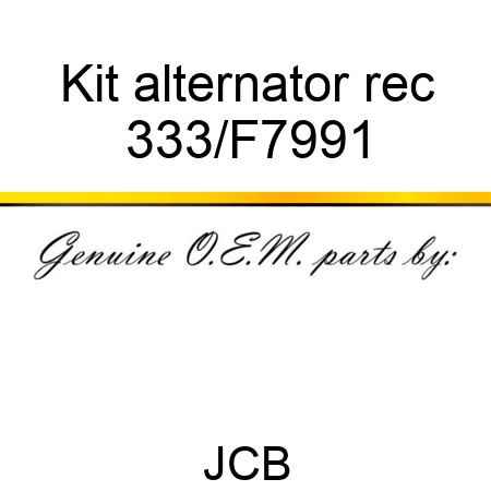 Kit alternator rec 333/F7991
