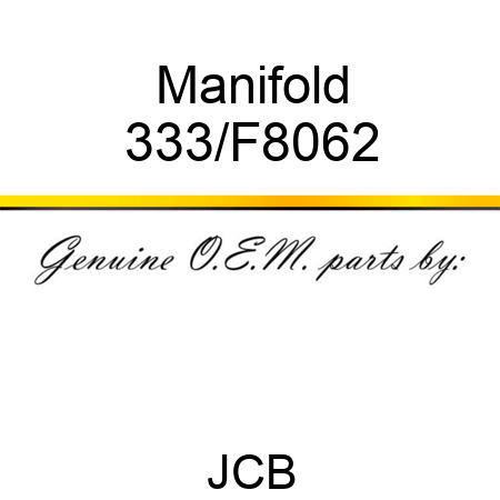 Manifold 333/F8062