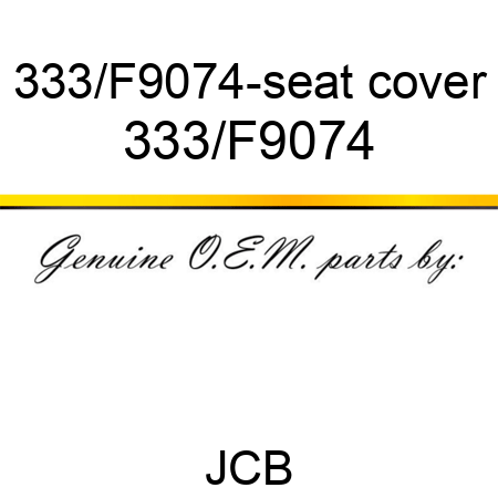 333/F9074-seat cover 333/F9074