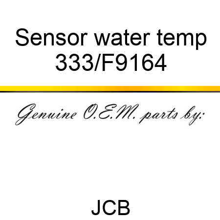 Sensor water temp 333/F9164